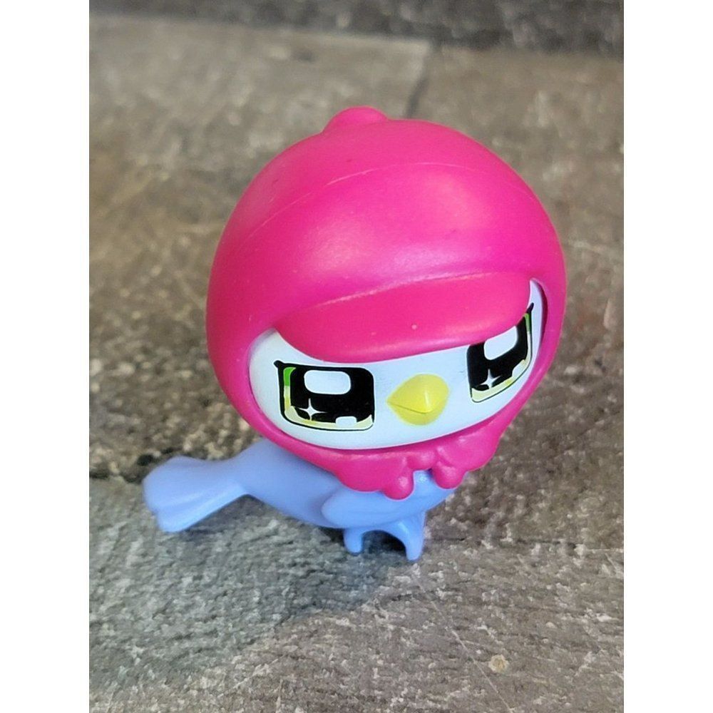 Purple owl bird helmet delivery pigeon toy figure animal